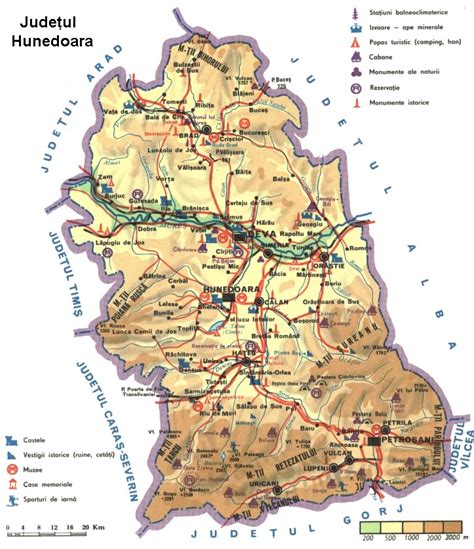 Harta turistica si rutiera din germania. Obiective Turistice Hunedoara Harta