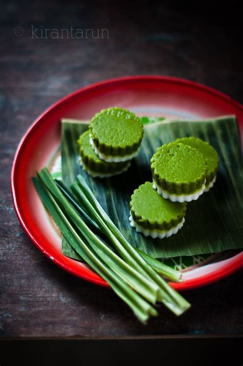 Refine your search for talam pisang. Kuih Talam Malaysian dessert with coconut and pandan ...
