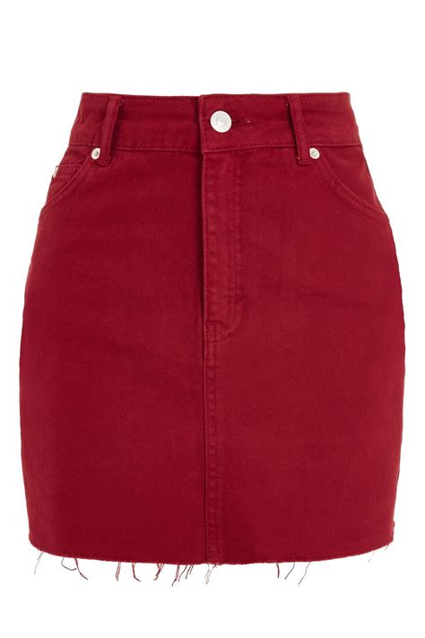 red denim mini skirt size 10 mini skirts skirts red outfit