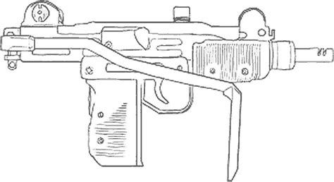 Vending Machine Gun Sketch Coloring Page