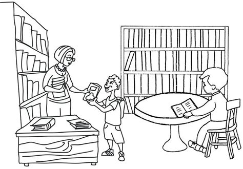 Library Coloring Pages Free Printable Coloring Pages
