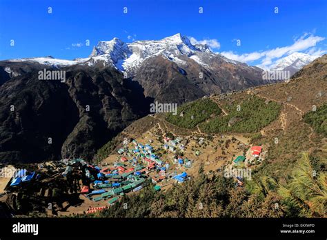 Image Of Namche Bazar Village On The Everest Base Camp Trek Solukhumbu