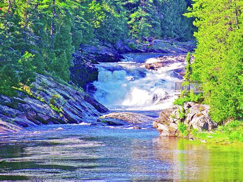 Aux Sables River Rapids In Chutes Provincial Park In Massey Ontario