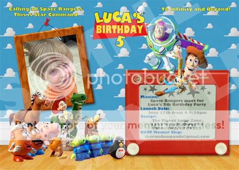 Toy Story Buzz Lightyear Party Invitation Photo By Joleenlove Photobucket