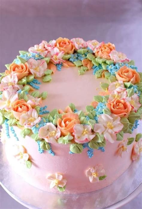 17 Best Images About Flower Cakes On Pinterest 50th Birthday