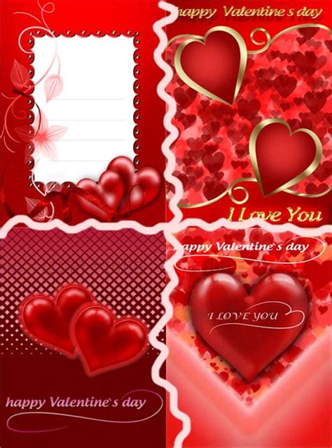Valentine Card Template Valentine Card Blank Cards Templates Happy