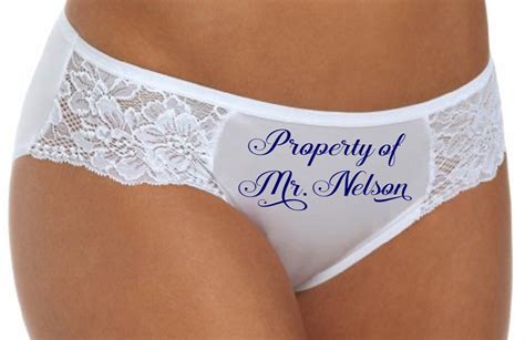 Sexy Personalized Property Of Mr Lace Panties Bride Wedding
