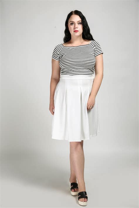 Buy Womens Sexy Plus Size Casual Skirt Knee Length