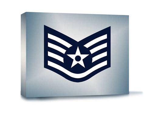 Air Force Staff Sergeant Rank Gallery Wrapped Canvas Etsy