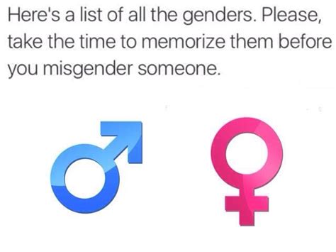Heres A List Of All The Genders Please Take The Time To Memorize