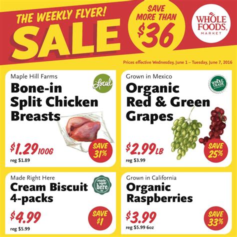 Their produce is naturally delicious. Whole Foods Market Weekly Flyer - Weekly Sale - Jun 1 - 7 ...
