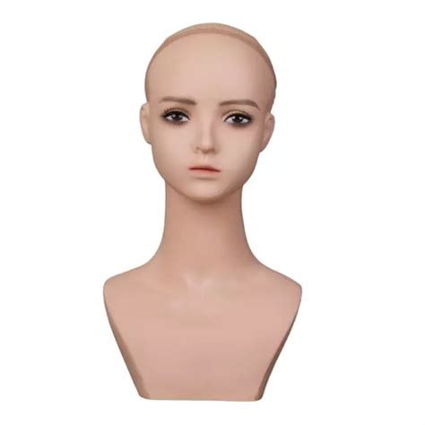 TÊTE DE MANNEQUIN buste Long cou maquillage du visage tête de