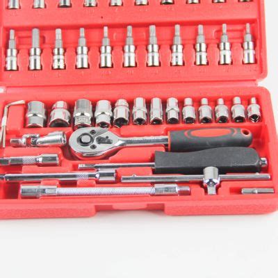 46PCS Hand Tool Wrench Set Repair Hand Tool Kits Socket Set China