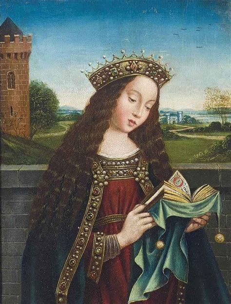 Hubert Van Eyck Saint Barbara Reading Mutualart