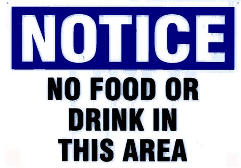 No Food Or Drinks Sign Clipart Best