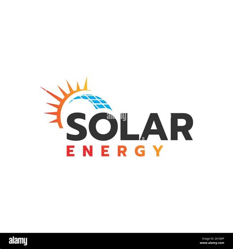 Energía Solar Paneles Solares Vector Logo Design For Green Energy Y La
