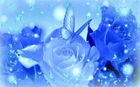Blue Roses Backgrounds Wallpaper Cave