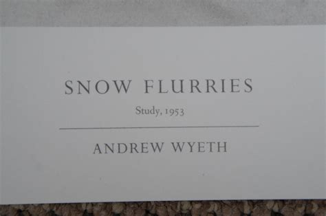 Andrew Wyeth Collotype Print Snow Flurries Landscape 1976 Metropolitan