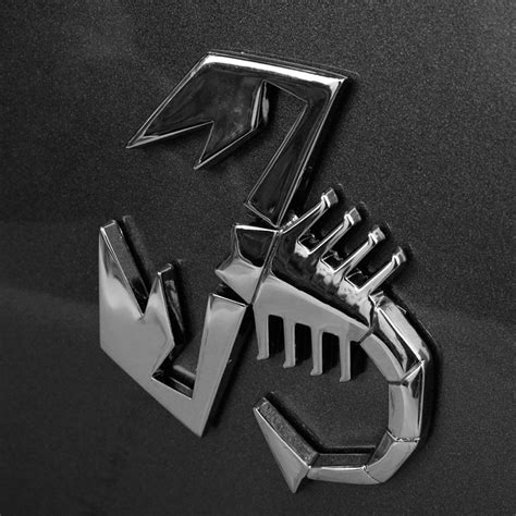 3d Metal Badge Scorpion King Emblem Logo Sticker Decal Chrome Adhesive