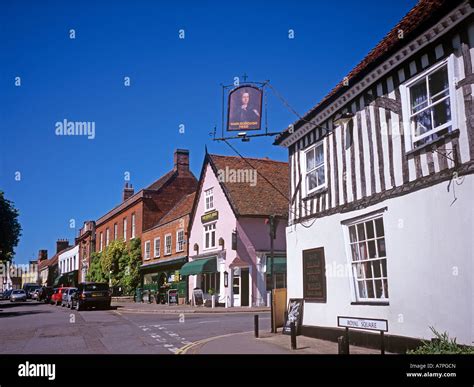 The Centre Of The Essex Village Of Dedham Stock Photo Alamy