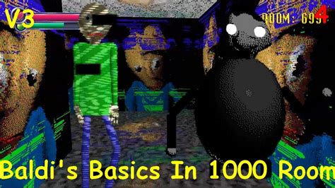 Baldis Basics In 1000 Rooms V3 Shoj Mod Part4 Youtube