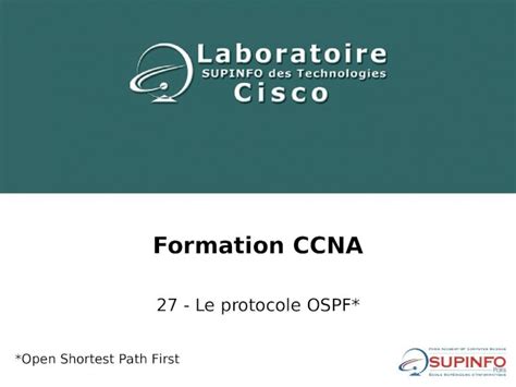 Ppt Formation Ccna Le Protocole Ospf Open Shortest Path First