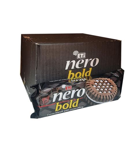 Eti Nero Bold Cocoa Biscuit With Cream Filling 120g 12 Pcs Wasilonline