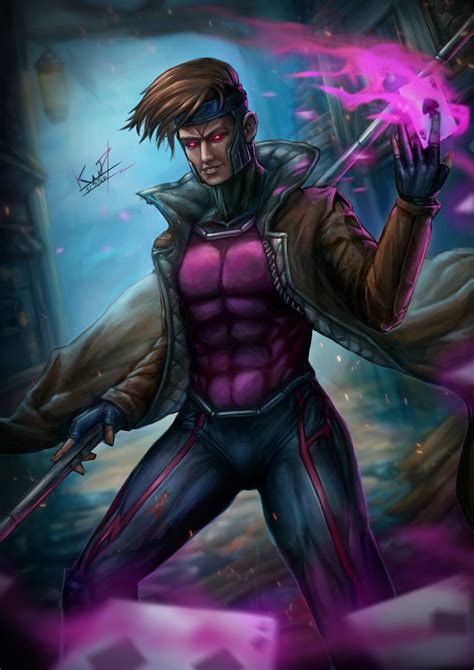 Artstation Fan Art Gambit X Men Inspiration From Marvel Future
