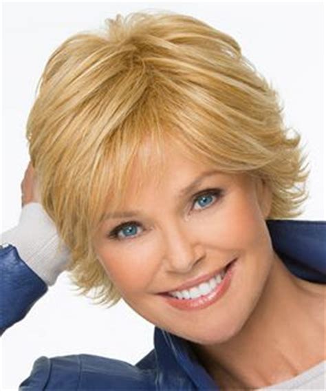 I prefer to back flip up my style pinterest short hairstyles thick hair styles short hair styles hair flip. Special by Christie Brinkley - This short layered ...