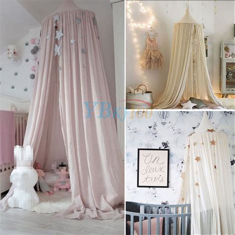 You can always rely upon a canopy bed to turn an ordinary room into a sumptuous refuge. Cotton Round Dome Princess Bedding Hanging Canopy Mosquito ...
