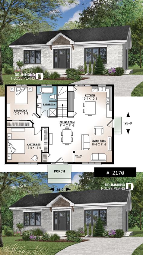 The best walkout basement house floor plans. Discover the plan 2170 (Briere) which will please you for ...