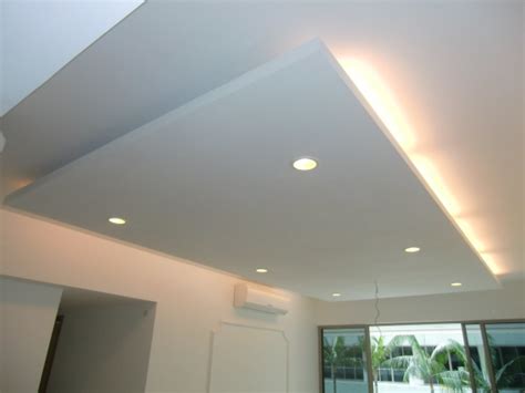 Ceiling lights as a general light source. Island Ceilings | False Ceilings | L Box | Partitions ...
