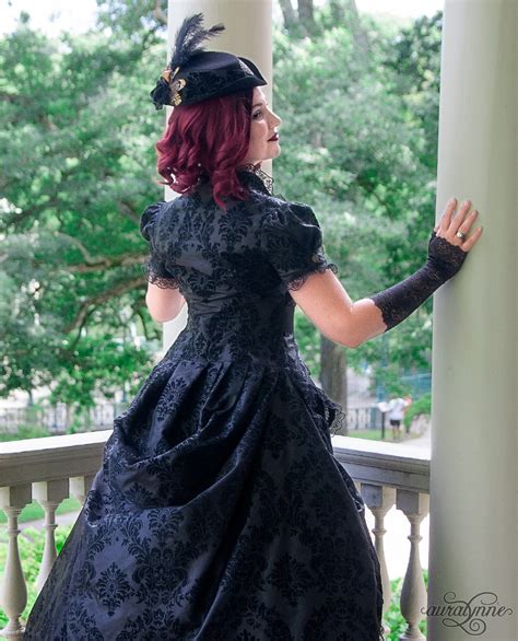 Steampunk Noir Black Victorian Gothic Wedding Dress Auralynne