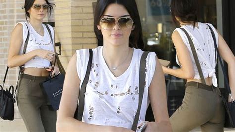 Kendall Jenner Braces Herself As She Goes Shopping Wearing Retro