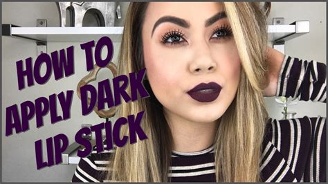 How To Apply Dark Lipstick Youtube