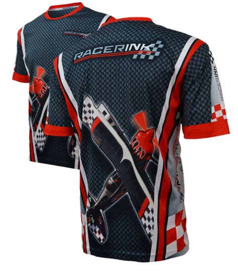 Custom Sublimated Shirts W Moisture Wicking Fabric Racer Ink