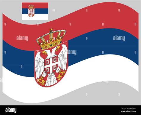Wave Serbia Flag Vector Illustration Eps 10 Stock Vector Image And Art