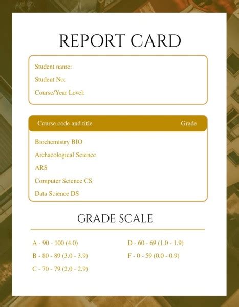 Student Report Card Maker Create A Custom Student Report Card Online