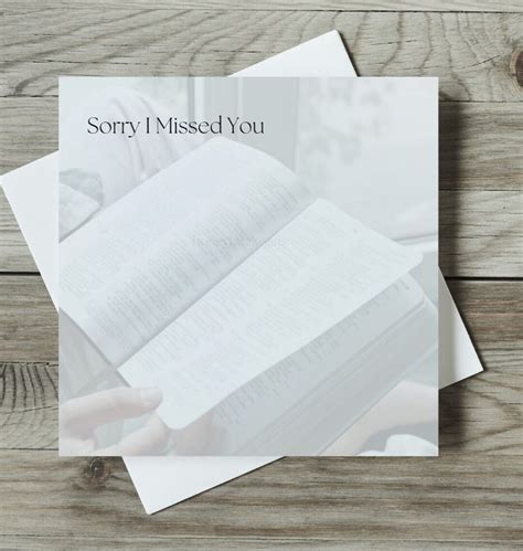 English Men S Sorry I Missed You Sticky Notes For The Etsy