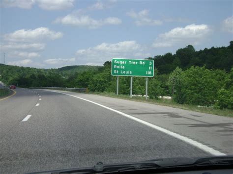 Missouri Interstate 44 Eastbound Cross Country Roads