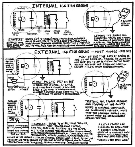 Collection of scooter ignition switch wiring diagram. Ignition Service « Myrons Mopeds