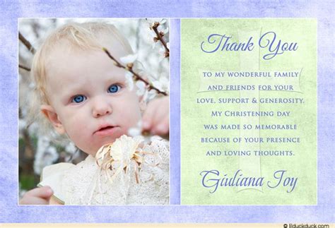 Thanking that person is a way of completing the cycle of kindness. Baptism Thank You Card Wording Ideas | Wedding Personal Blog | Baptism thank you cards, Thank ...