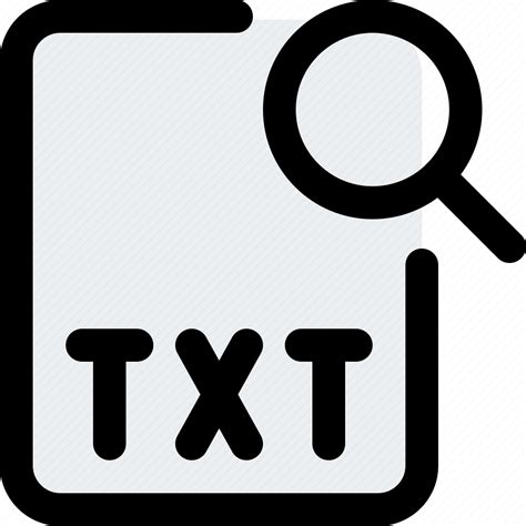 File Txt Search Office Files Icon Download On Iconfinder