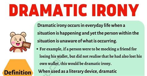 Dramatic Irony Definition And Examples In Speech Literature And Film E S L In