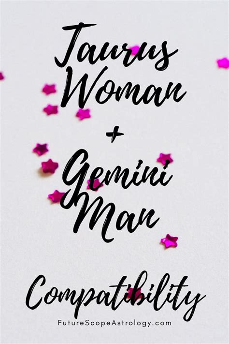 The taurus man and the gemini woman are not naturally compatible. Taurus Woman and Gemini Man in 2020 | Taurus woman, Taurus ...