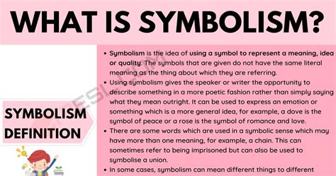 Symbolism Definition And Examples Of Symbolism In Speech And Writing • 7esl
