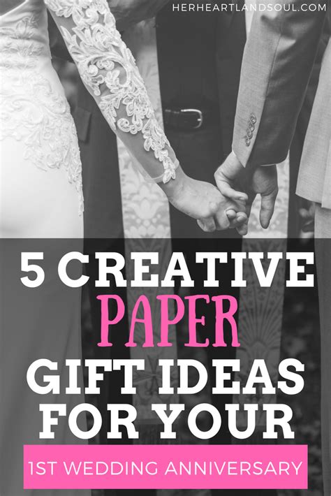We have hundreds of first year wedding anniversary ideas for anyone to choose. 5 Creative Paper Gift Ideas for Your 1st Wedding Anniversary