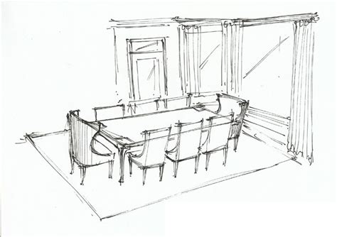 Had to use a felt tip marker, so any mistakes made had to be kept in.the proportions are off but meh i tried. Dining Room Decoration: Dining Room Drawing Images