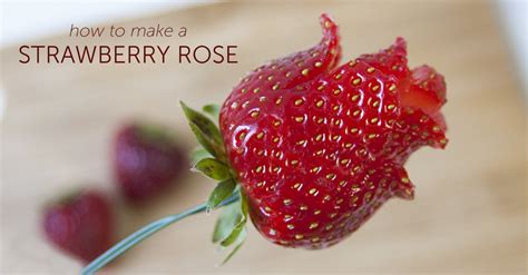 How To Make A Strawberry Rose In 6 Steps Sharis Berries Blog