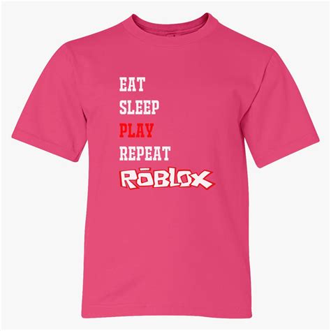 Eat Sleep Roblox Youth T Shirt Customon